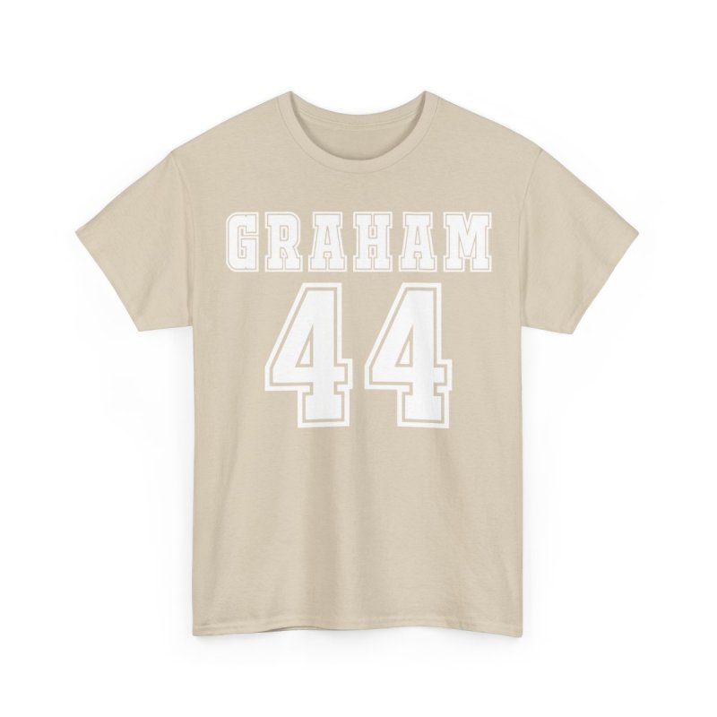 Off Campus Series Graham 44 Jersey Heavy Cotton Tee | Briar University Hockey Bookish Merch T-Shirt