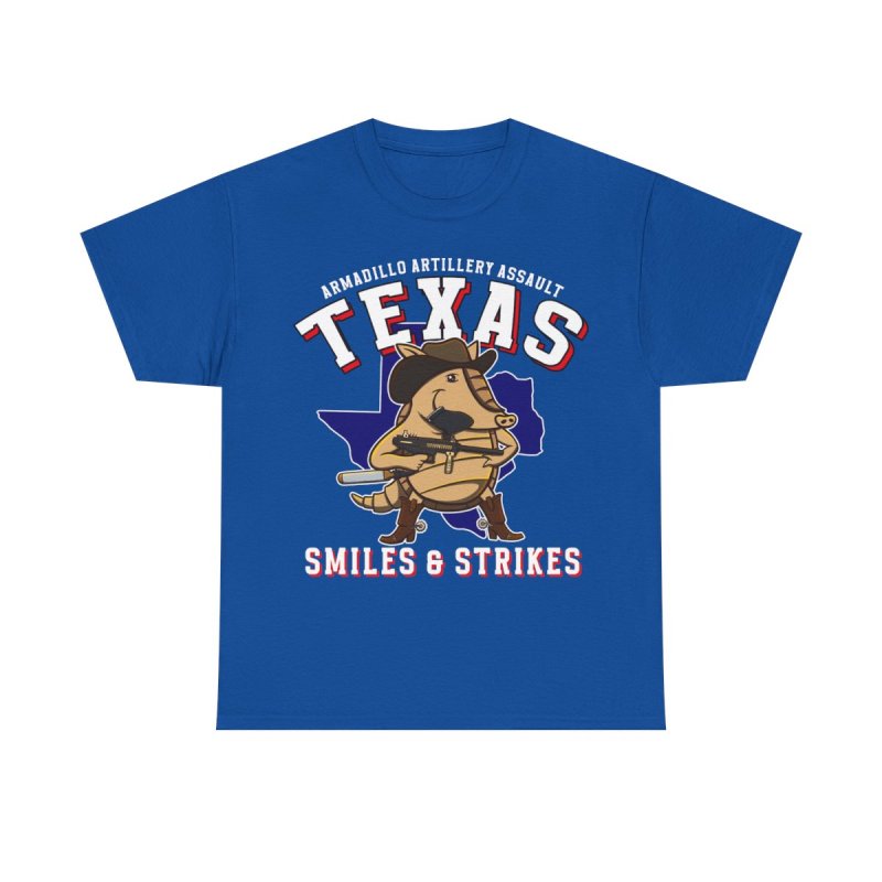 Texas Armadillo Paintball Squad T-Shirt | Funny Texas Paintball Tee | Armadillo Artillery Assault Graphic Shirt