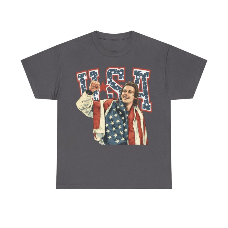 Jack Hughes USA Hockey T-Shirt | Missing Tooth Celebration Graphic Tee