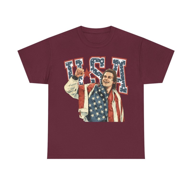 Jack Hughes USA Hockey T-Shirt | Missing Tooth Celebration Graphic Tee