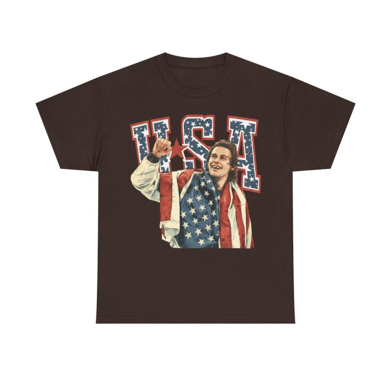 Jack Hughes USA Hockey T-Shirt | Missing Tooth Celebration Graphic Tee