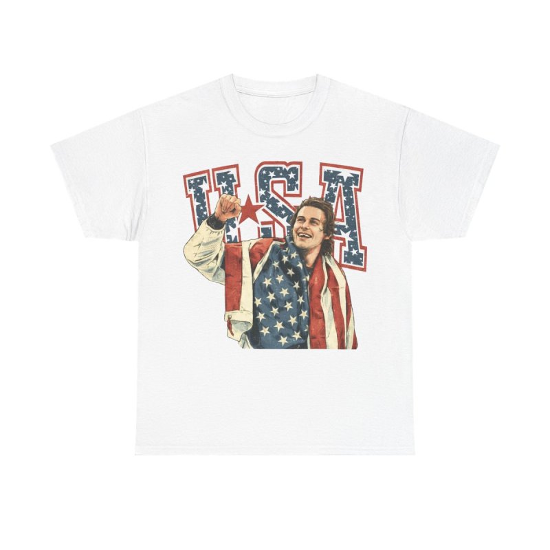 Jack Hughes USA Hockey T-Shirt | Missing Tooth Celebration Graphic Tee