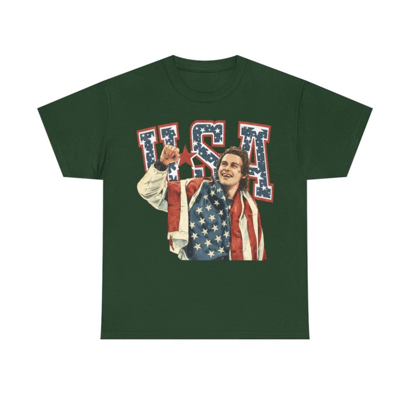 Jack Hughes USA Hockey T-Shirt | Missing Tooth Celebration Graphic Tee