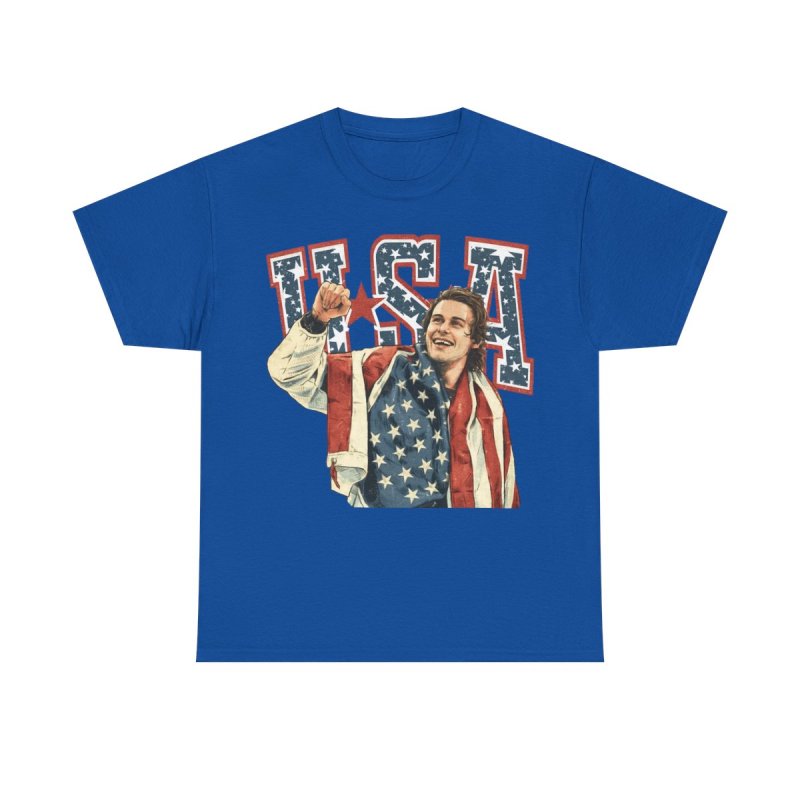 Jack Hughes USA Hockey T-Shirt | Missing Tooth Celebration Graphic Tee