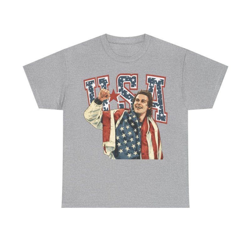 Jack Hughes USA Hockey T-Shirt | Missing Tooth Celebration Graphic Tee