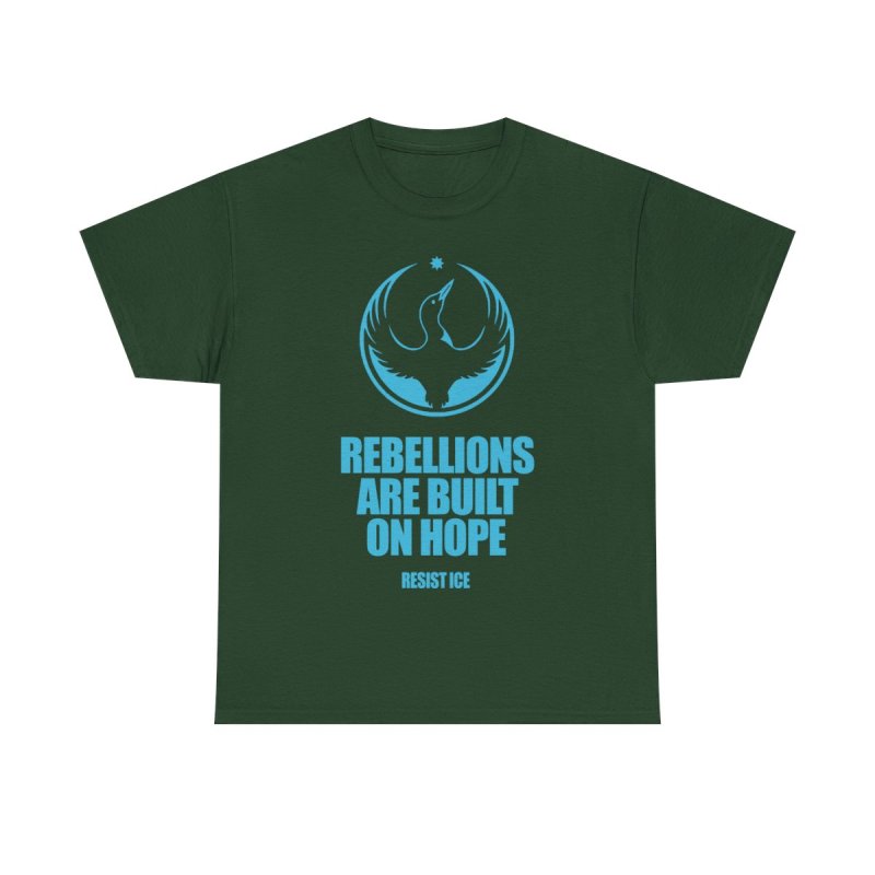 Minnesota Rebel Loon T-Shirt | Rebellions Are Built On Hope Graphic Tee | Resist ICE Social Justice Shirt