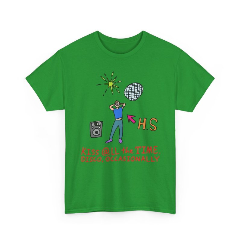 Harry Styles Inspired | Kiss All The Time Disco Occasionally | Hand-Drawn H.S. Illustration Shirt