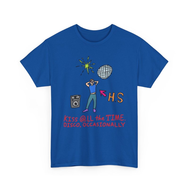 Harry Styles Inspired | Kiss All The Time Disco Occasionally | Hand-Drawn H.S. Illustration Shirt
