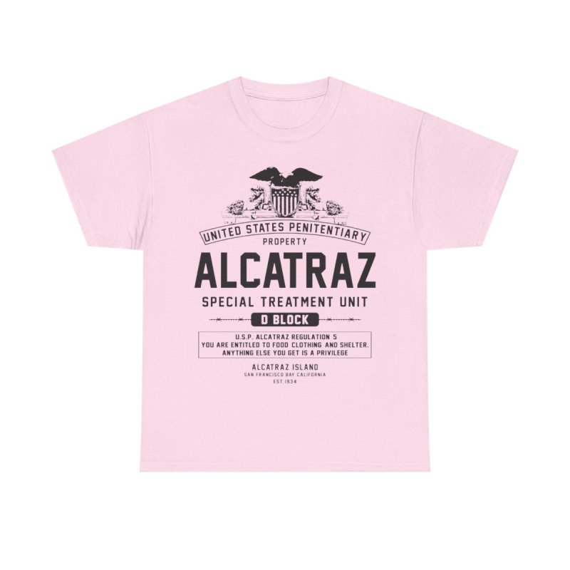 Alcatraz D-Block Special Treatment Unit T-Shirt | U.S. Penitentiary Regulation 5 Tee