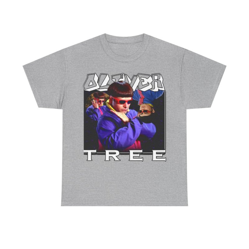Oliver Tree Rip Heavy Cotton Tee | Vintage Bootleg Tour Aesthetic Graphic T-Shirt | Retro 90s Multi Angle Music Fan Apparel