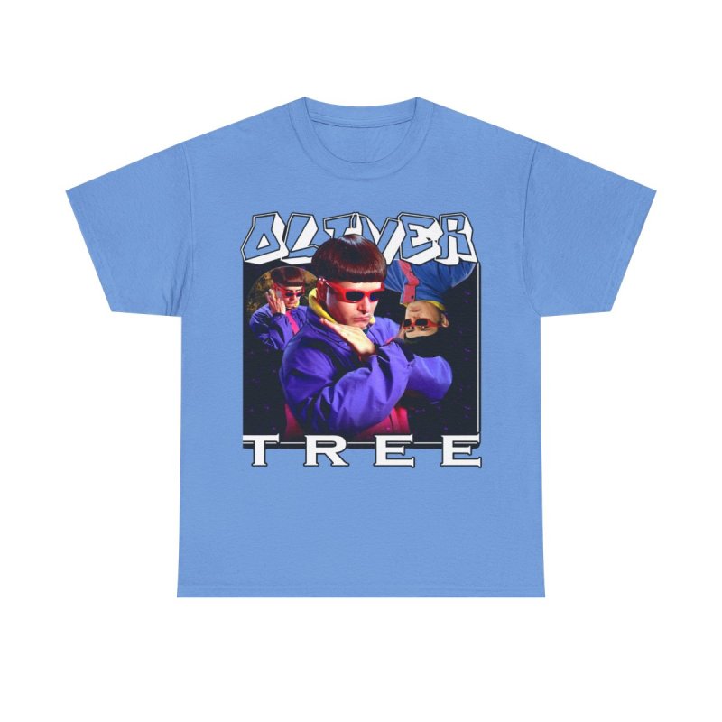 Oliver Tree Rip Heavy Cotton Tee | Vintage Bootleg Tour Aesthetic Graphic T-Shirt | Retro 90s Multi Angle Music Fan Apparel