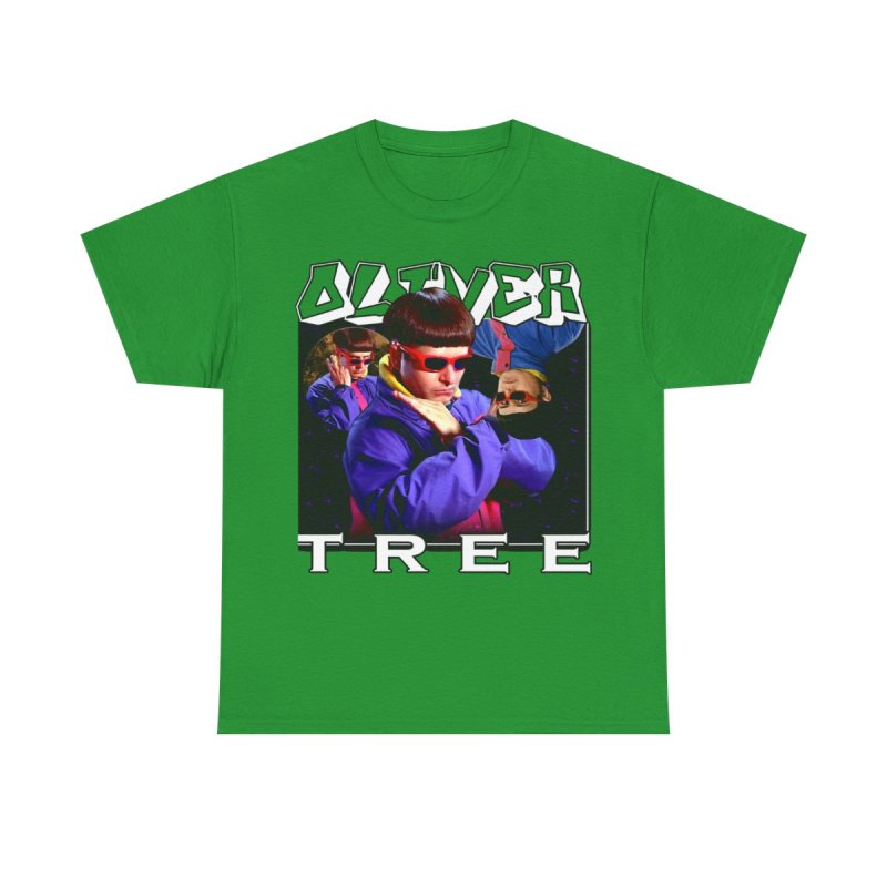 Oliver Tree Rip Heavy Cotton Tee | Vintage Bootleg Tour Aesthetic Graphic T-Shirt | Retro 90s Multi Angle Music Fan Apparel