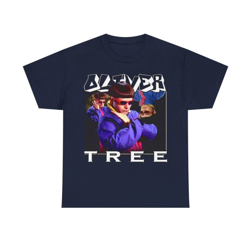 Oliver Tree Rip Heavy Cotton Tee | Vintage Bootleg Tour Aesthetic Graphic T-Shirt | Retro 90s Multi Angle Music Fan Apparel