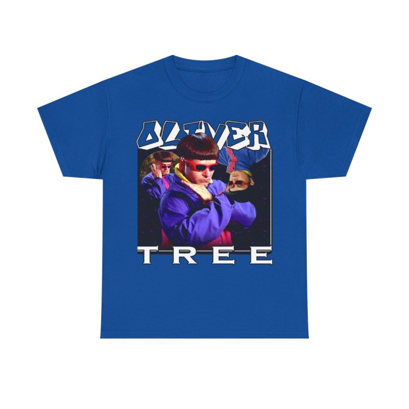 Oliver Tree Rip Heavy Cotton Tee | Vintage Bootleg Tour Aesthetic Graphic T-Shirt | Retro 90s Multi Angle Music Fan Apparel