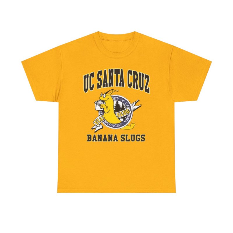 UC Santa Cruz Banana Slugs T-Shirt | UCSC Banana Slugs Shirt Pulp Fiction Style