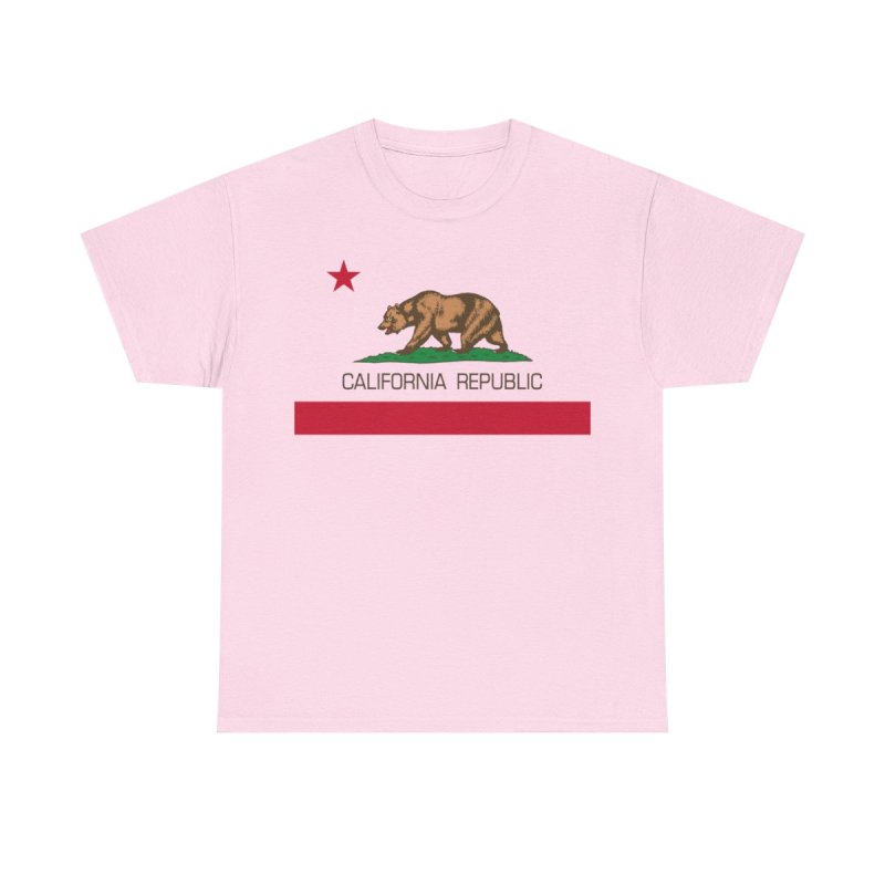 California Republic State Flag T-Shirt | Grizzly Bear Vintage Graphic Tee | CA Republic Bear Flag Revolt Shirt