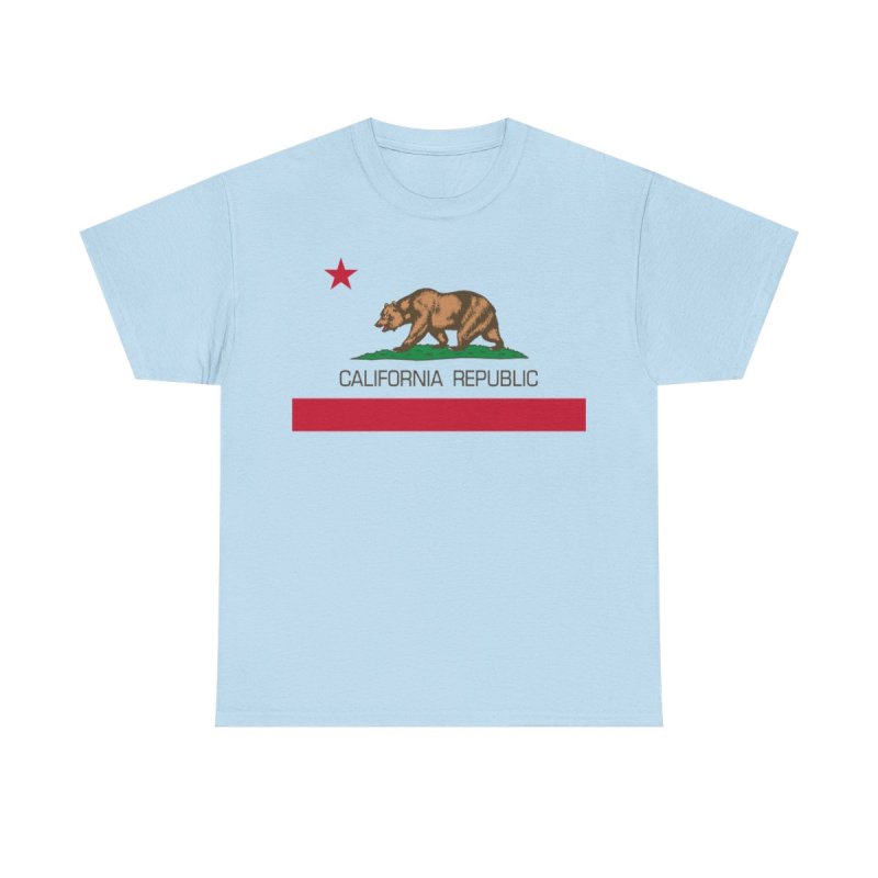 California Republic State Flag T-Shirt | Grizzly Bear Vintage Graphic Tee | CA Republic Bear Flag Revolt Shirt