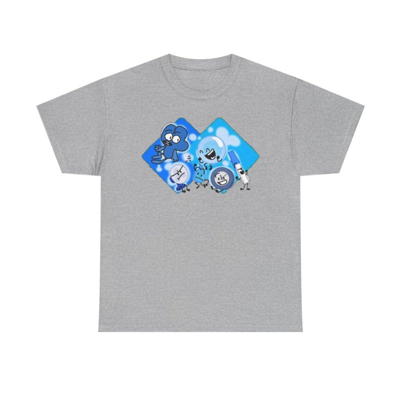 BFDI True Blue Friends T-Shirt | Battle for Dream Island Alliance Team Tee