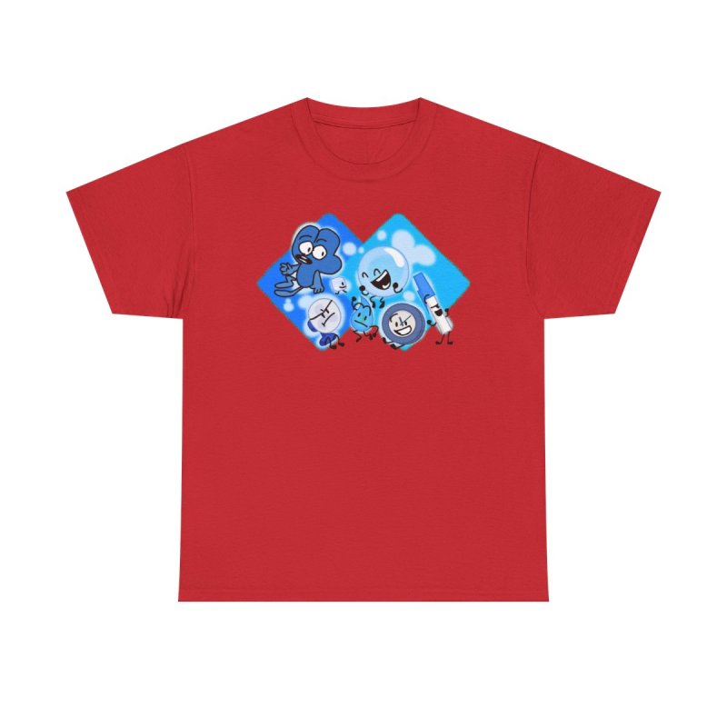 BFDI True Blue Friends T-Shirt | Battle for Dream Island Alliance Team Tee