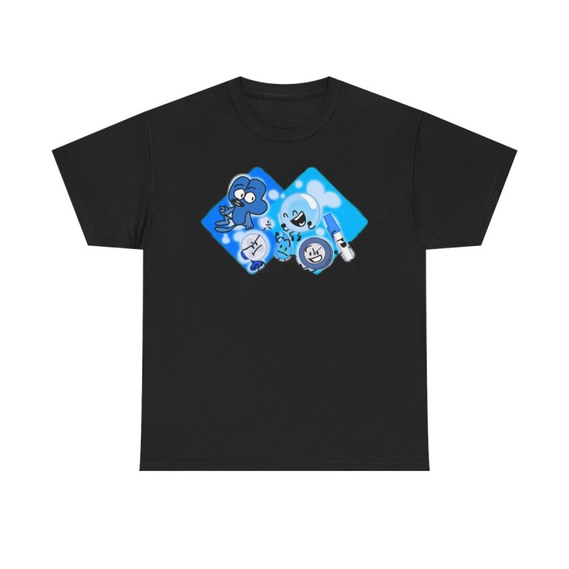 BFDI True Blue Friends T-Shirt | Battle for Dream Island Alliance Team Tee