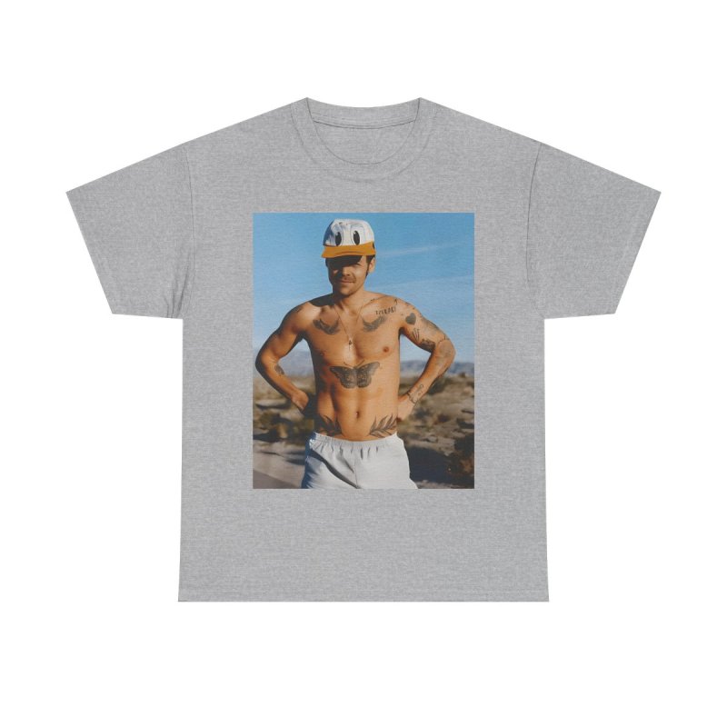 Harry Styles Retro Viral Fashion Portrait Graphic T-Shirt | Iconic Summer Aesthetic Pop Music Fan Apparel