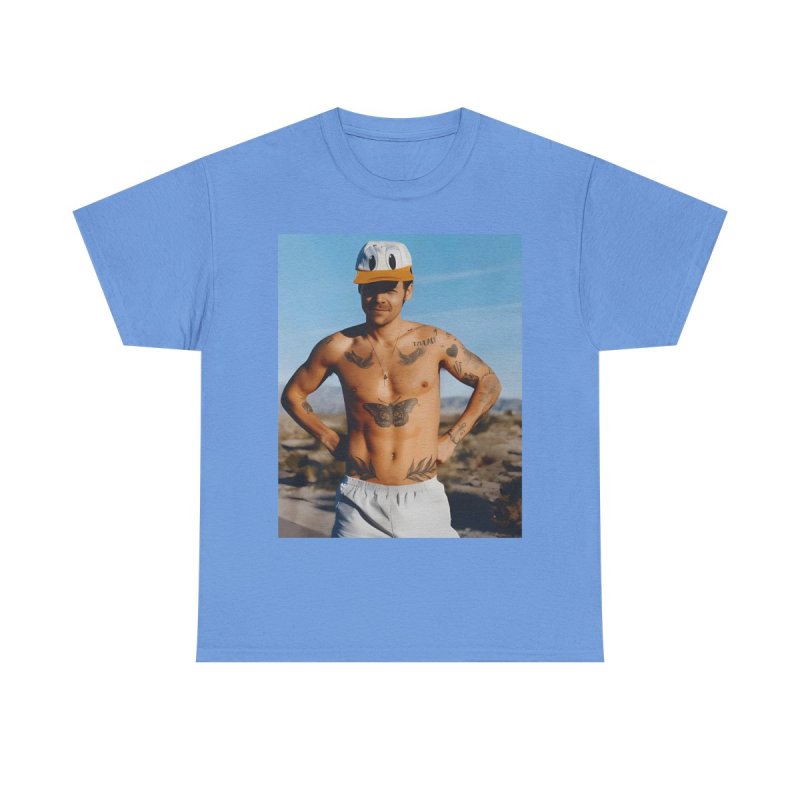 Harry Styles Retro Viral Fashion Portrait Graphic T-Shirt | Iconic Summer Aesthetic Pop Music Fan Apparel
