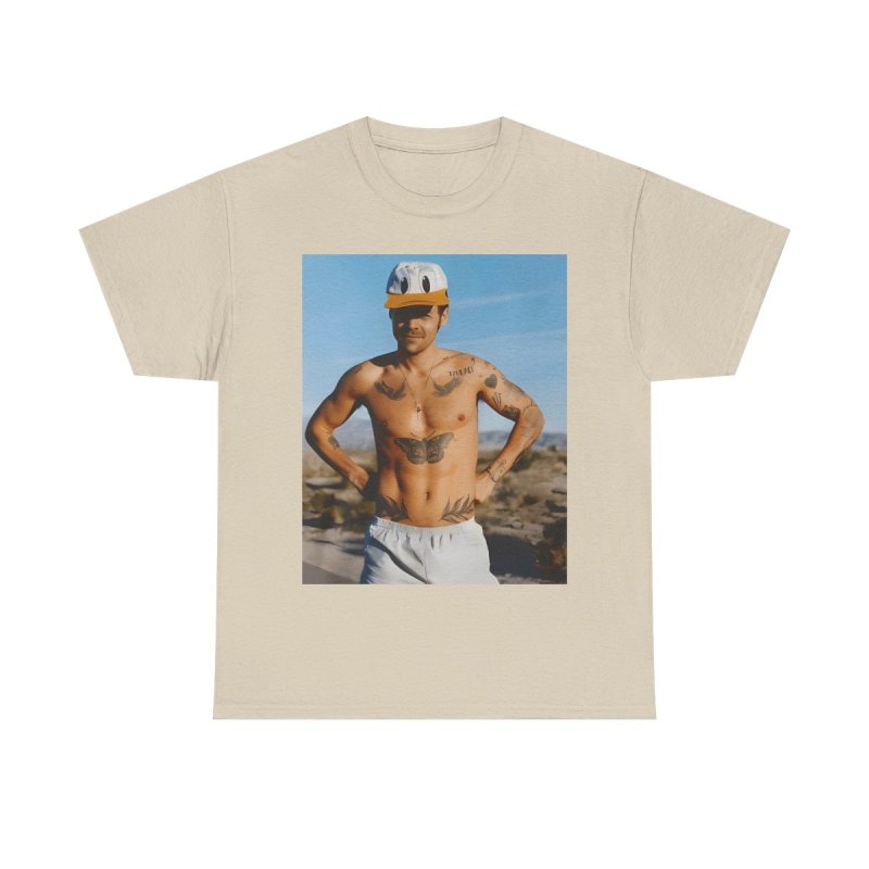 Harry Styles Retro Viral Fashion Portrait Graphic T-Shirt | Iconic Summer Aesthetic Pop Music Fan Apparel