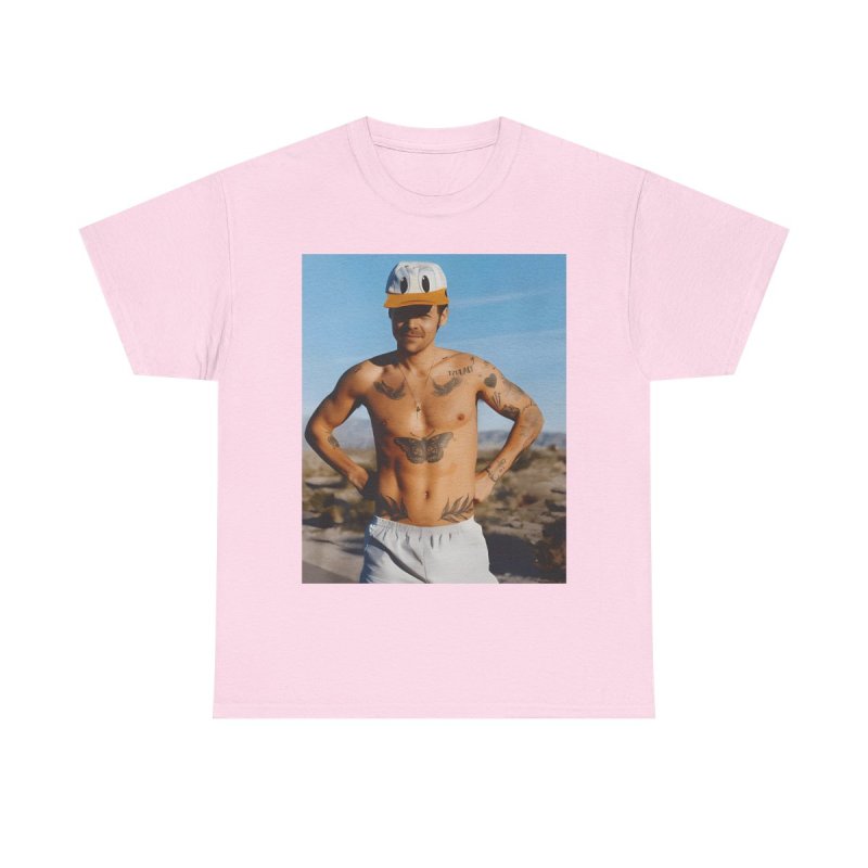 Harry Styles Retro Viral Fashion Portrait Graphic T-Shirt | Iconic Summer Aesthetic Pop Music Fan Apparel
