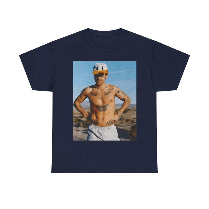 Harry Styles Retro Viral Fashion Portrait Graphic T-Shirt | Iconic Summer Aesthetic Pop Music Fan Apparel