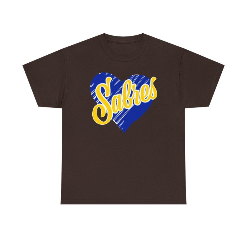 Buffalo Sabres Heart Script | NHL Buffalo Hockey Apparel