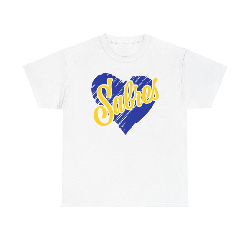 Buffalo Sabres Heart Script | NHL Buffalo Hockey Apparel