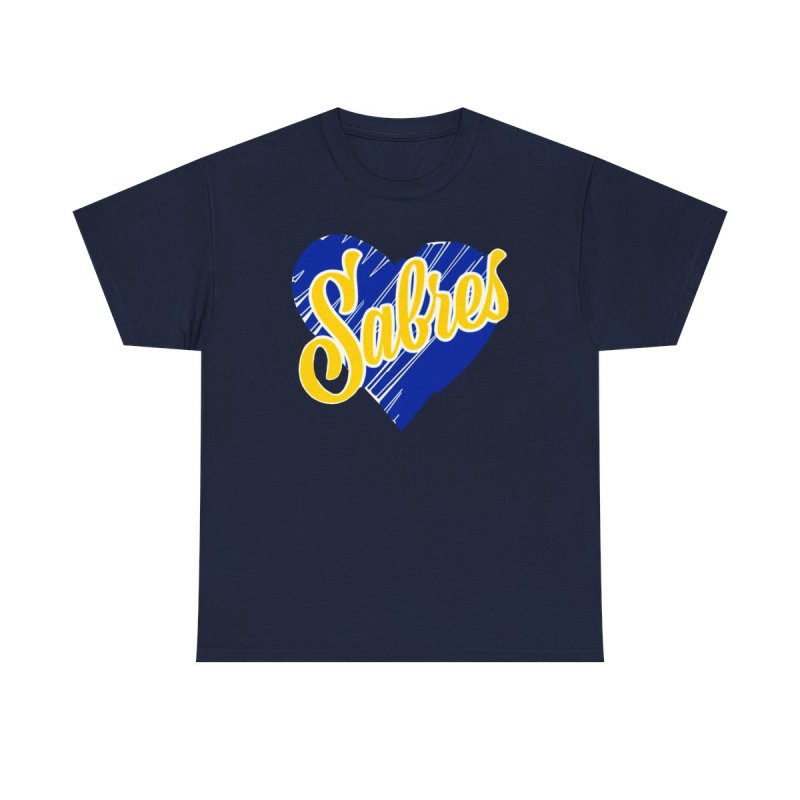 Buffalo Sabres Heart Script | NHL Buffalo Hockey Apparel