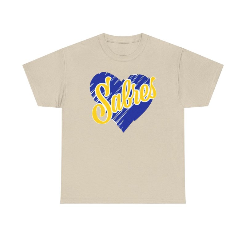 Buffalo Sabres Heart Script | NHL Buffalo Hockey Apparel