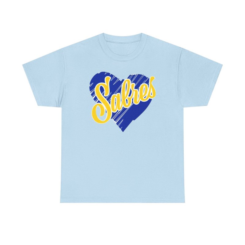 Buffalo Sabres Heart Script | NHL Buffalo Hockey Apparel