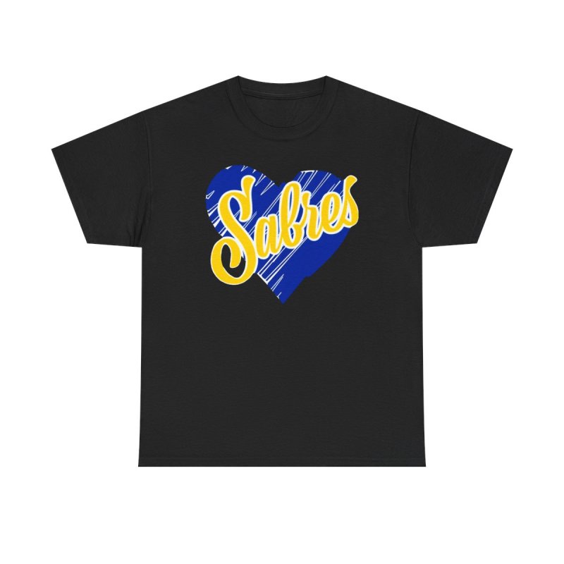 Buffalo Sabres Heart Script | NHL Buffalo Hockey Apparel