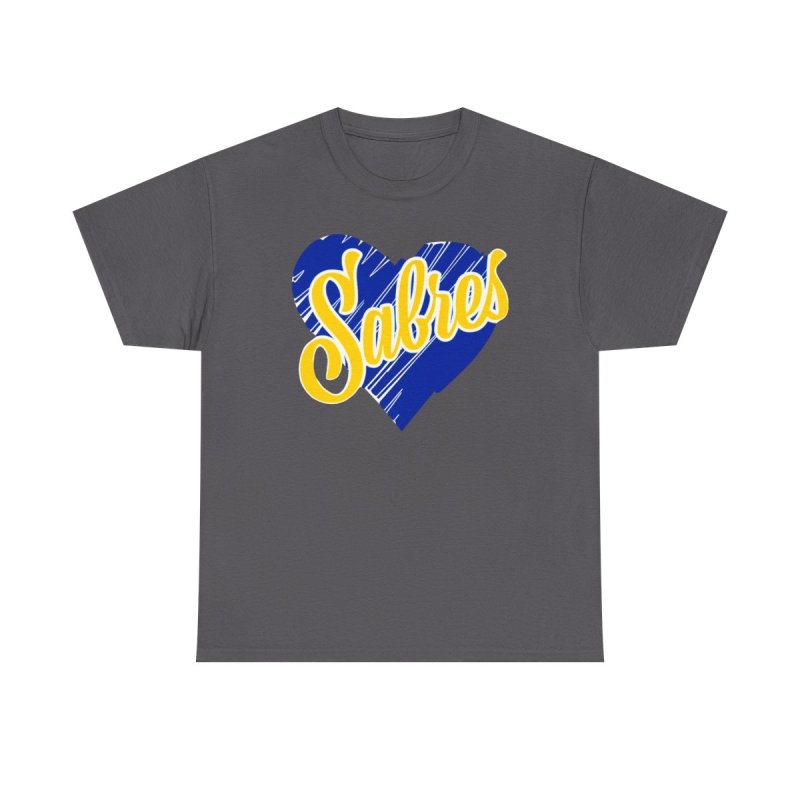 Buffalo Sabres Heart Script | NHL Buffalo Hockey Apparel