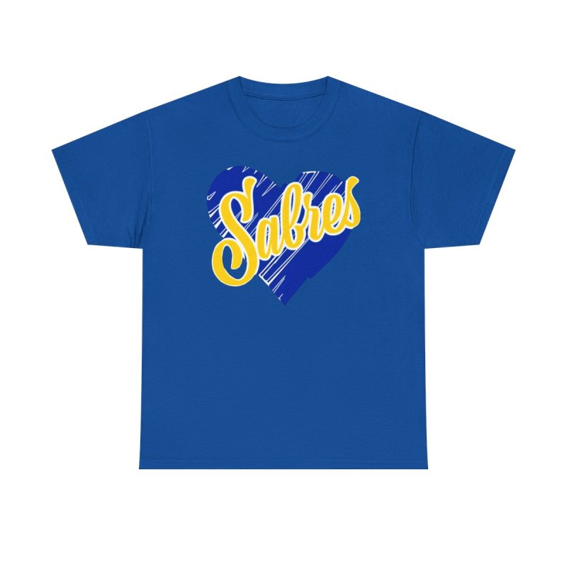 Buffalo Sabres Heart Script | NHL Buffalo Hockey Apparel