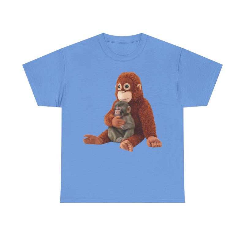 Punch the Abandoned Baby Monkey T-Shirt | Viral Orphaned Monkey & Plush Friend Graphic Tee | Heartwarming Animal Rescue