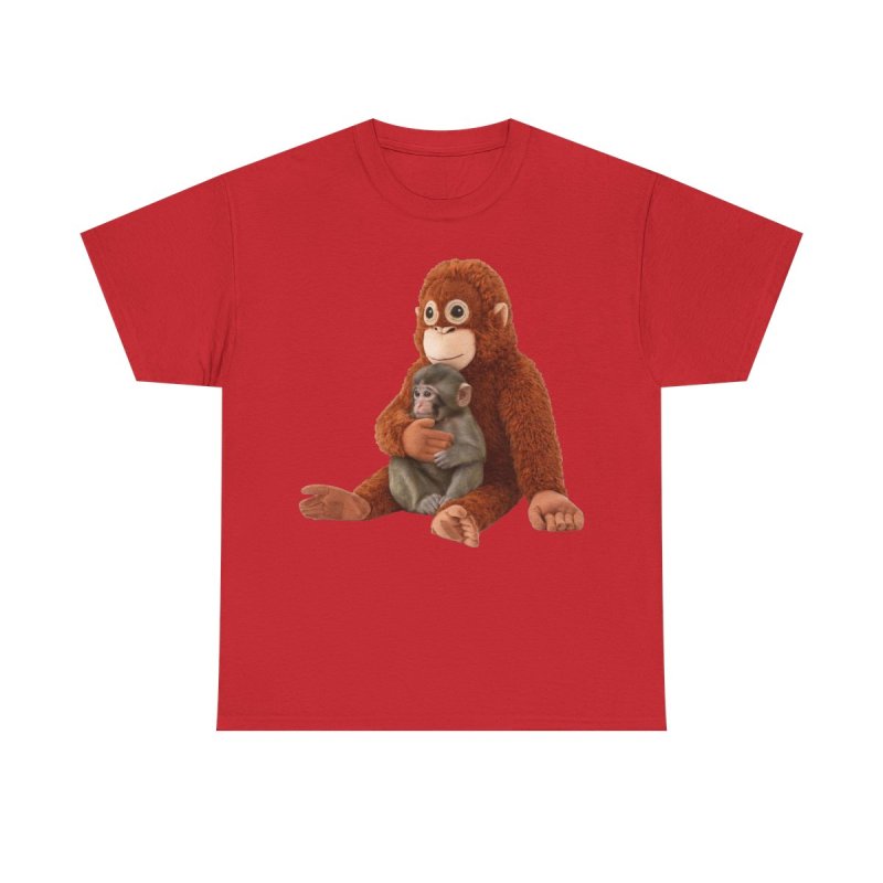 Punch the Abandoned Baby Monkey T-Shirt | Viral Orphaned Monkey & Plush Friend Graphic Tee | Heartwarming Animal Rescue